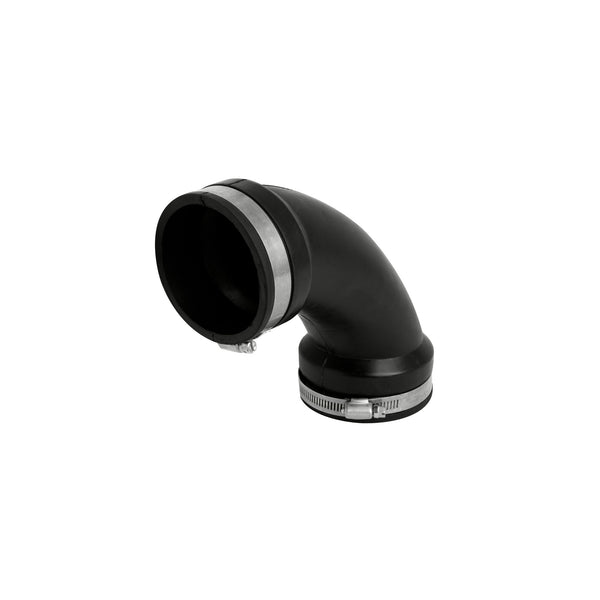 90° Bend Black EPDM Rubber Hose Elbow Fitting - Flexible High-Temperature Connector