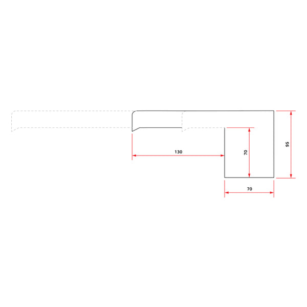 Water Blade 200mm Spout